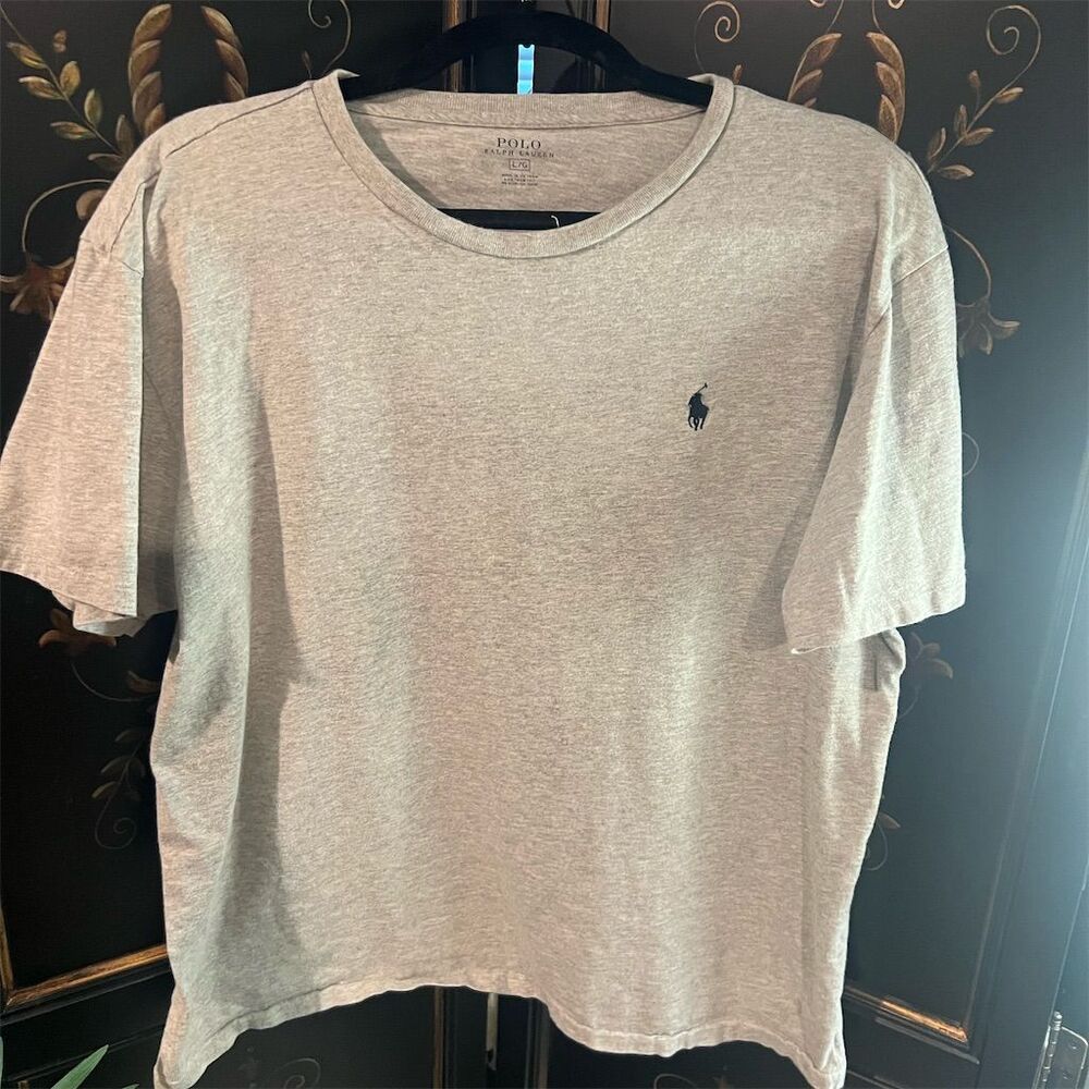 Polo Ralph Lauren Men's Gray Short Sleeve T-Shirt Size L Classic Fit